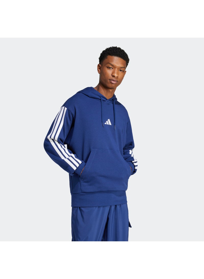 Essential 3 Stripe French Terry Hoodie