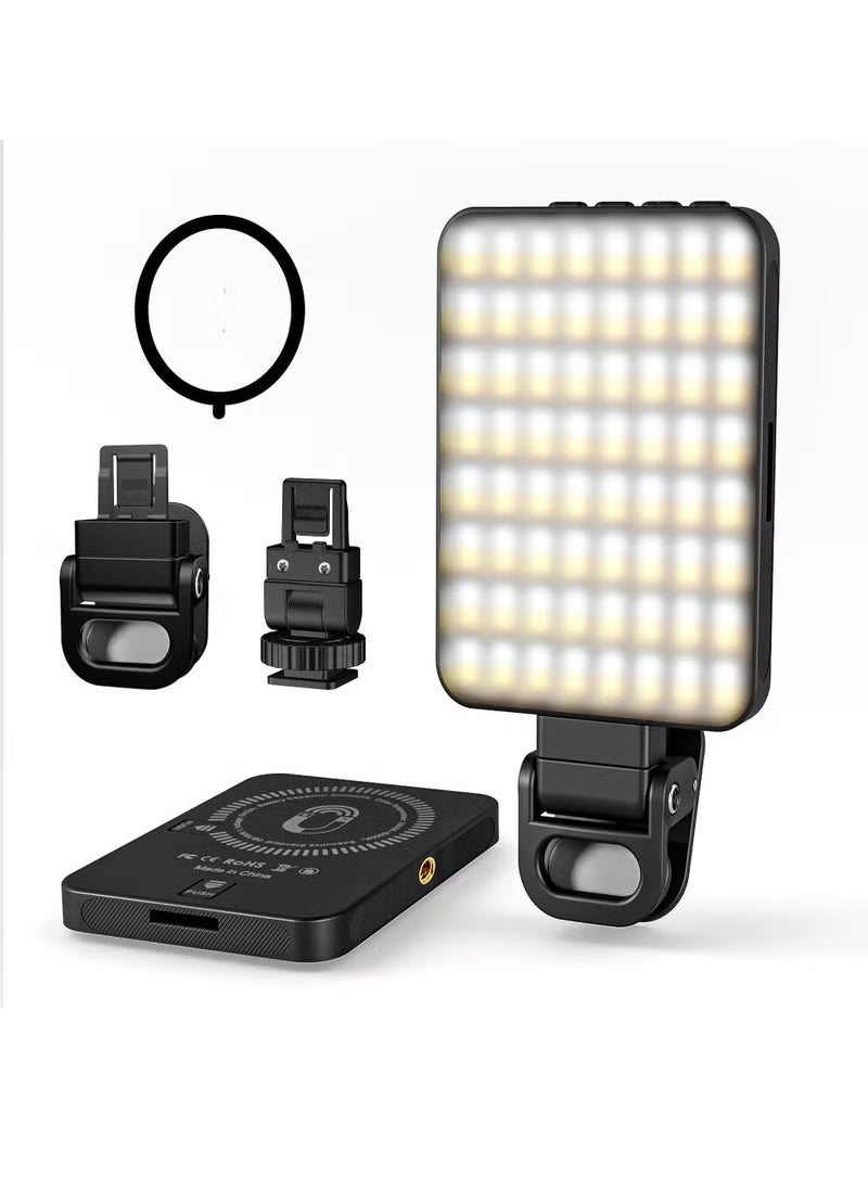 Selfie Light, Rechargeable Fill Light With Three Lighting Adjustment Modes, Ten Level Brightness Adjustable Phone Selfie Light For Photography Tiktok Zoom Calls Video Conference, (1pc)