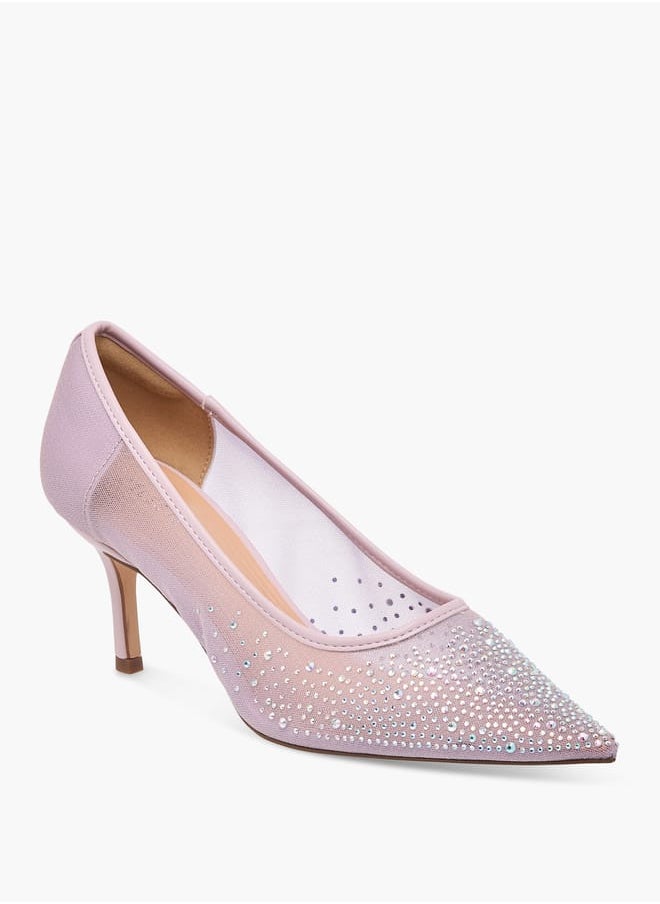 Women's Embellished Pointed Toe Pumps with Stiletto Heels Ramadan Collection