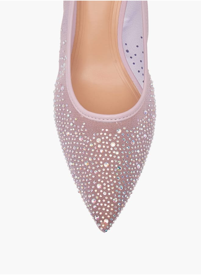 Women's Embellished Pointed Toe Pumps with Stiletto Heels Ramadan Collection