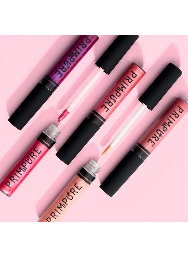 Natural Mineral Lip Gloss For Women And Teens - Longwear Cruelty Free - Highly Pigmented, Hydrating, And Moisturizing Formula - Made In Usa (Pearl Sheer Shade) Mint Flavor