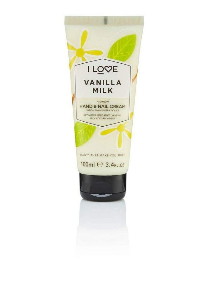 Vanilla Milk Scented Hand And Nail Cream - Hand Cream For Dry Hands - Vitamin E, Coconut Oil, And Shea Butter - Silicone Free - 3.4 Oz