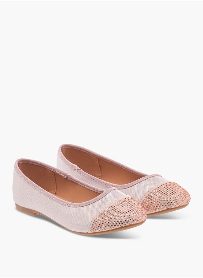 Girls Embellished Slip-On Ballerina Shoes Ramadan Collection