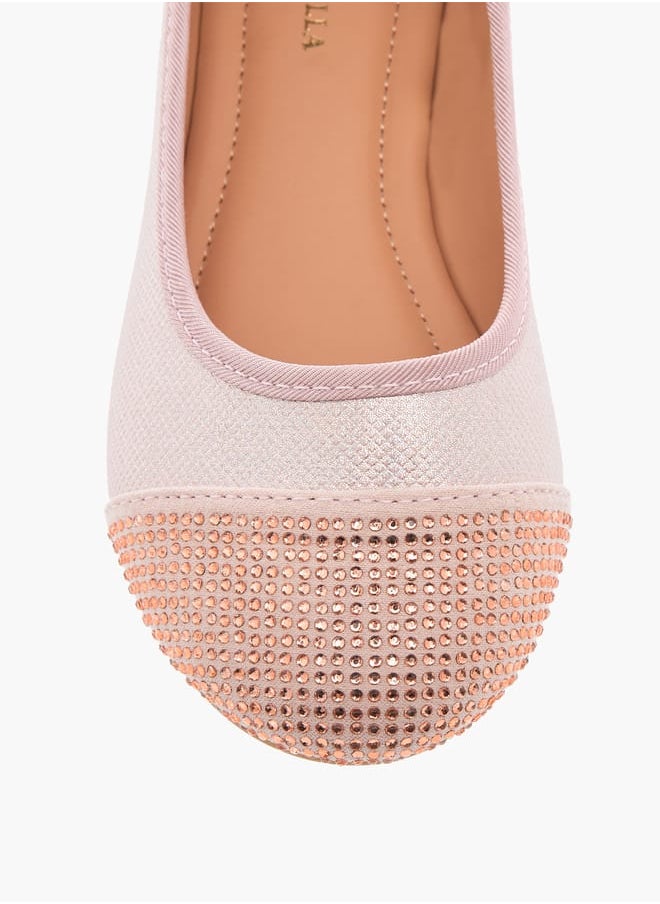 Girls Embellished Slip-On Ballerina Shoes Ramadan Collection
