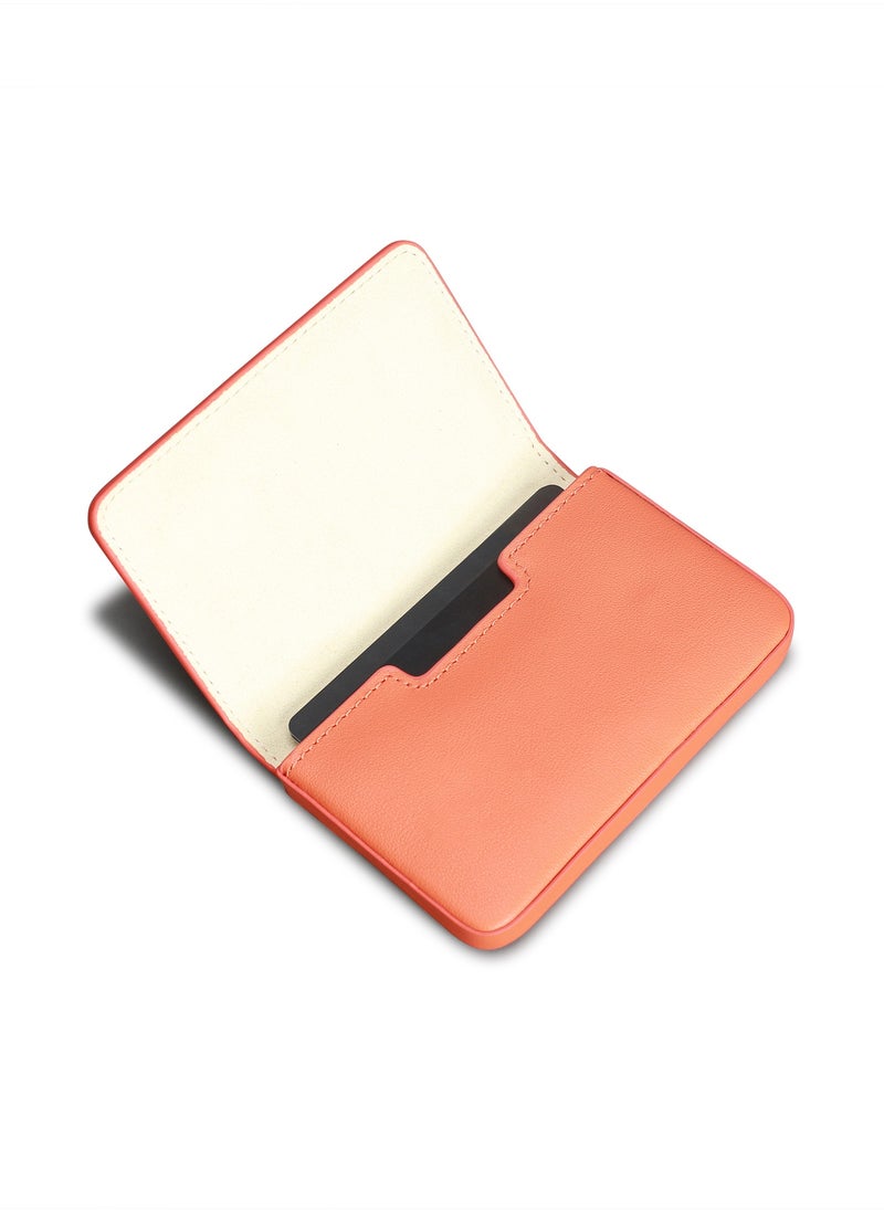 Magsnap Easy Wallet - Orange - Men's Vegan Leather Wallet