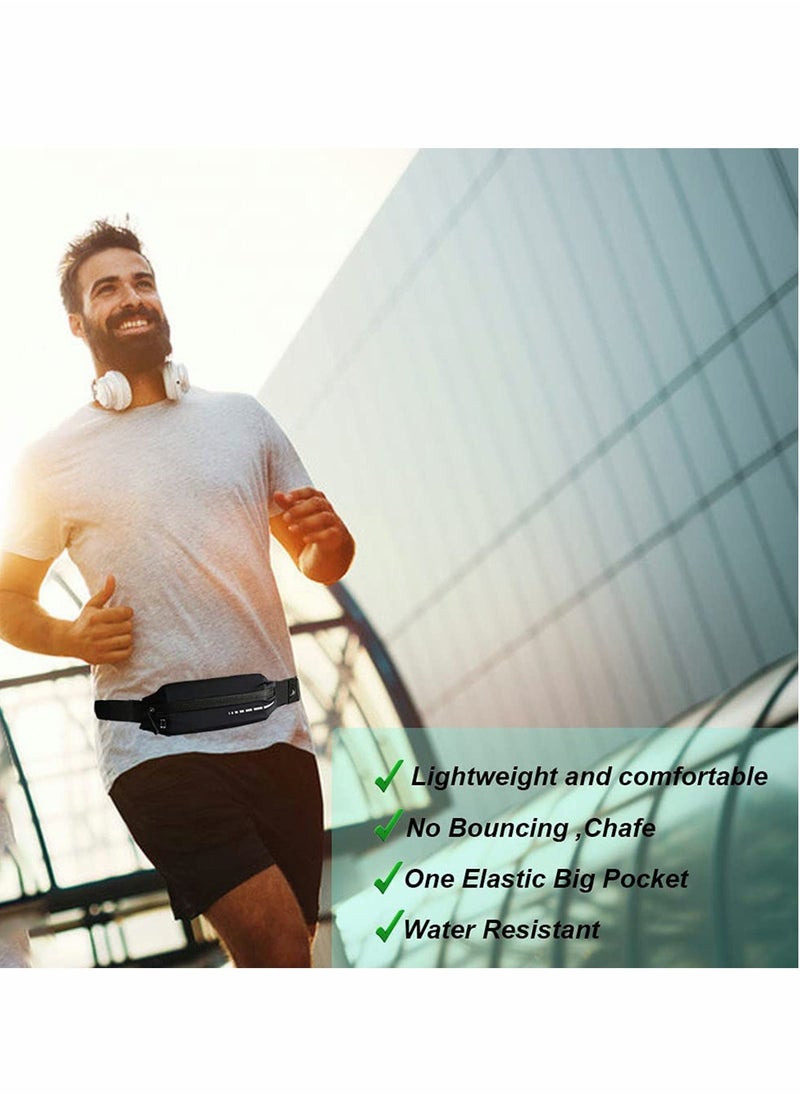 Slim Running Belt for Women  Men, Running Waist Pack Phone Holder, Jogging Workout f anny Pack Runners Pouch Gear Accessories for iPhone 12 11 Pro Max XS XR 8 7 Plus Traveling Gift