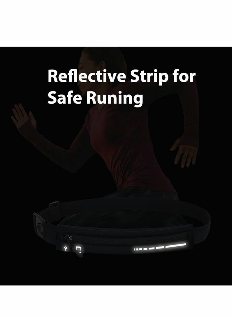 Slim Running Belt for Women  Men, Running Waist Pack Phone Holder, Jogging Workout f anny Pack Runners Pouch Gear Accessories for iPhone 12 11 Pro Max XS XR 8 7 Plus Traveling Gift