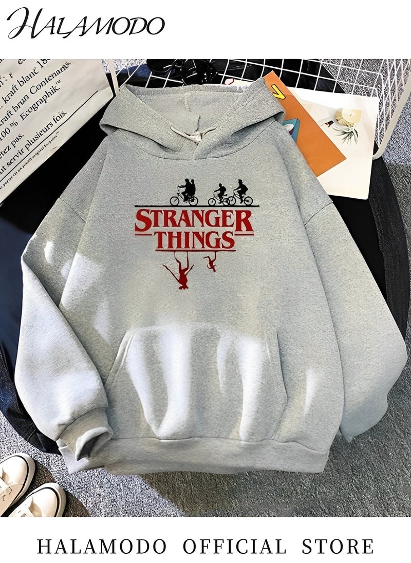 Men's Hoodie Pullover Powerblend Fleece Hoodie Sweatshirt with pattern Comfortable Sweatshirt Pullover Hooded Sweatshirt