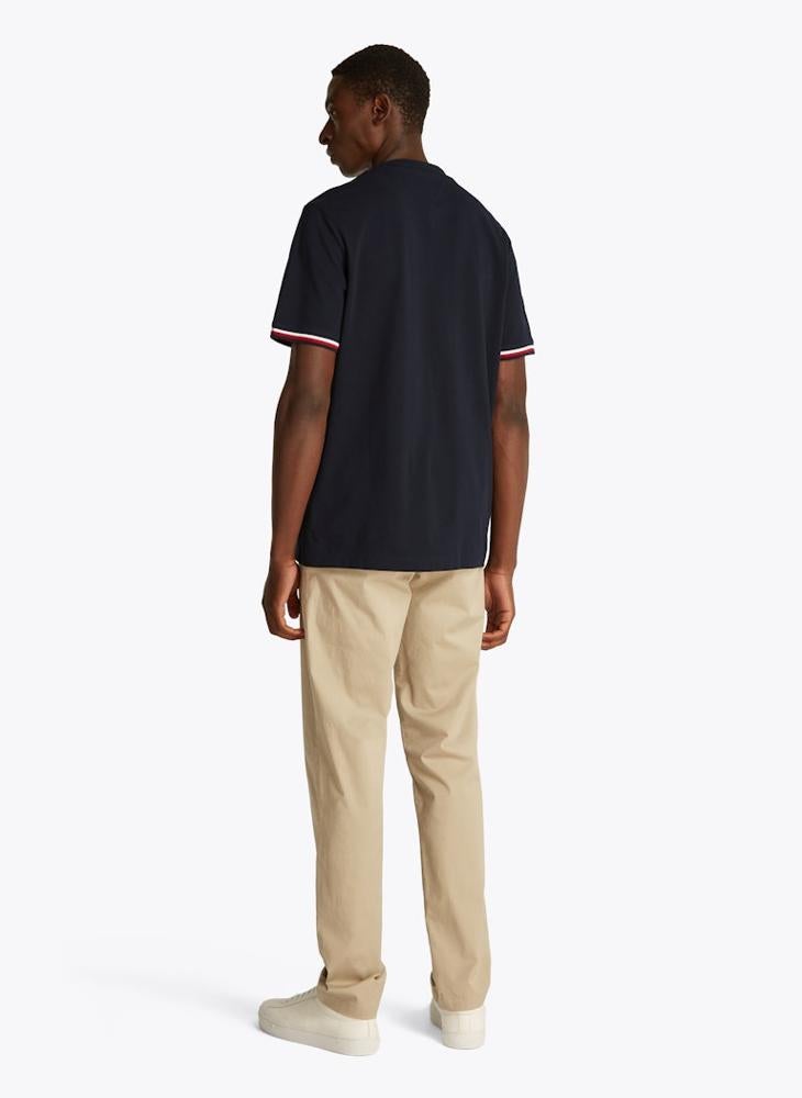 Global Stripe Cuff T-Shirt