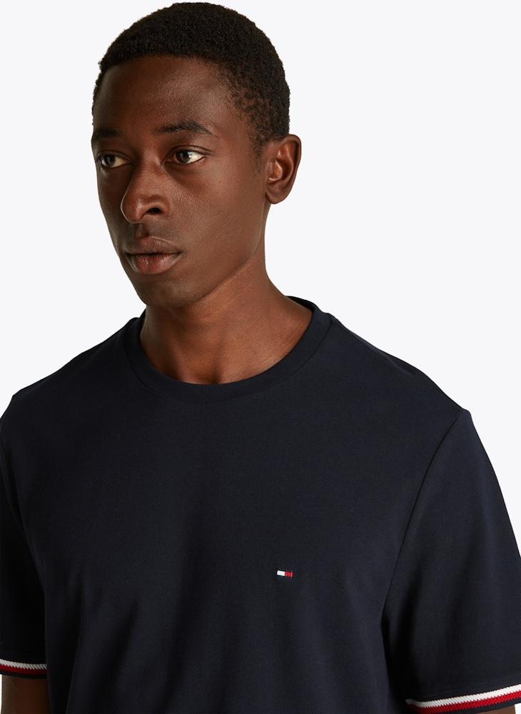 Global Stripe Cuff T-Shirt