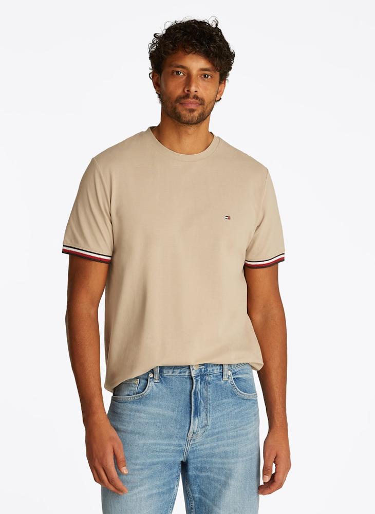 Global Stripe Cuff T-Shirt