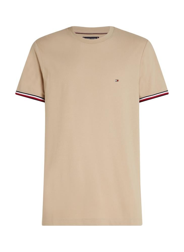Global Stripe Cuff T-Shirt