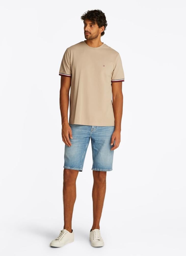 Global Stripe Cuff T-Shirt