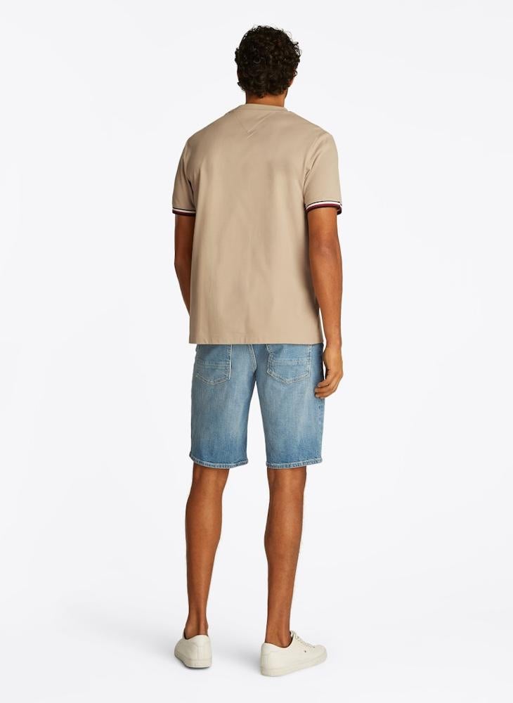 Global Stripe Cuff T-Shirt