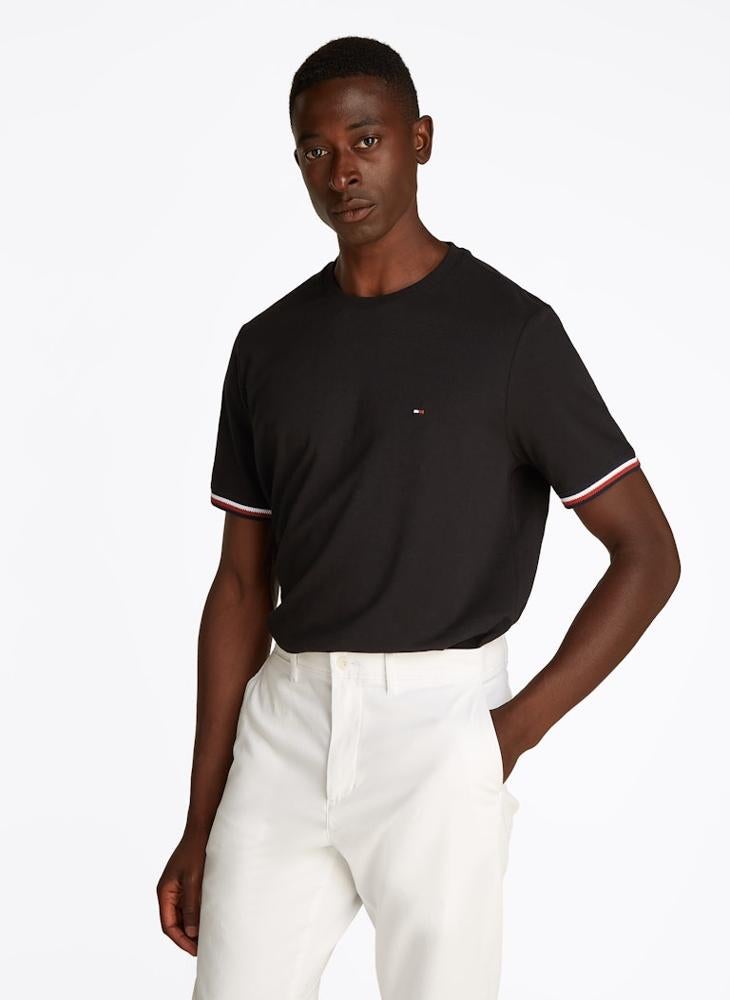 Global Stripe Cuff T-Shirt