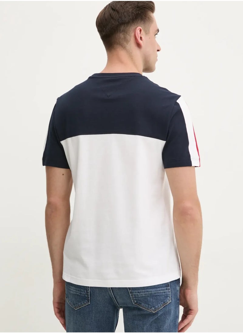 Global Stripe Colourblock T-Shirt