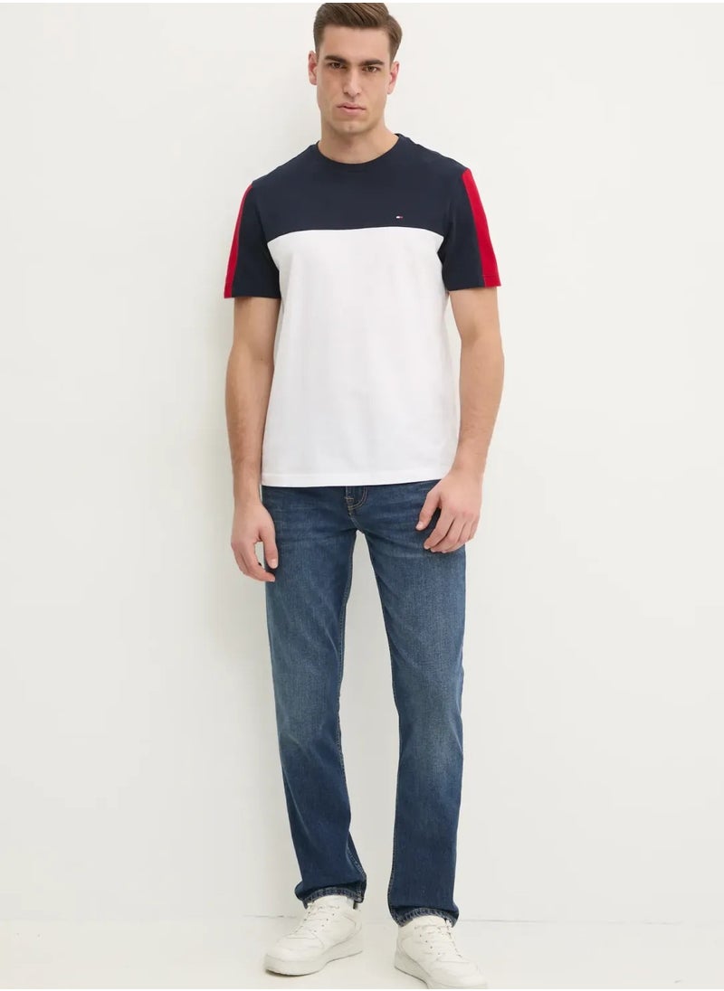 Global Stripe Colourblock T-Shirt