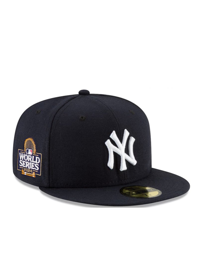 NEW YORK 3D Embroidered Fitted Baseball Team Cap with Closed Back for Sun Protection58.7cm