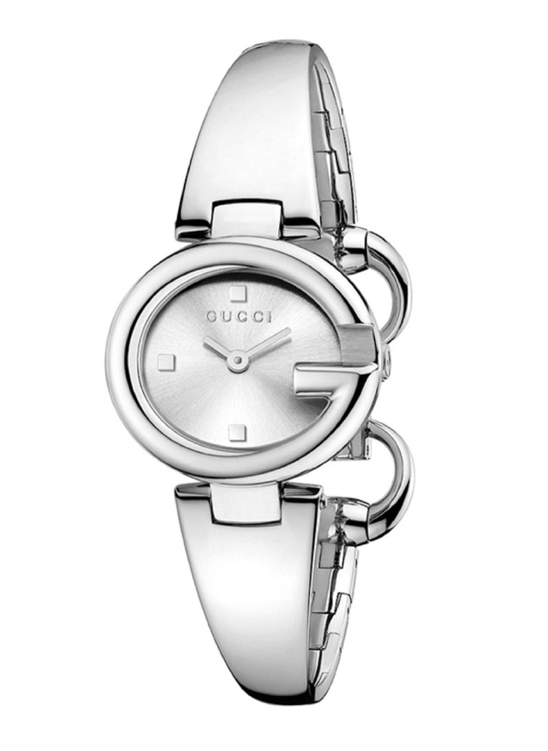 Gucci ssima Silver Dial Stainless Steel Ladies Watch YA134302