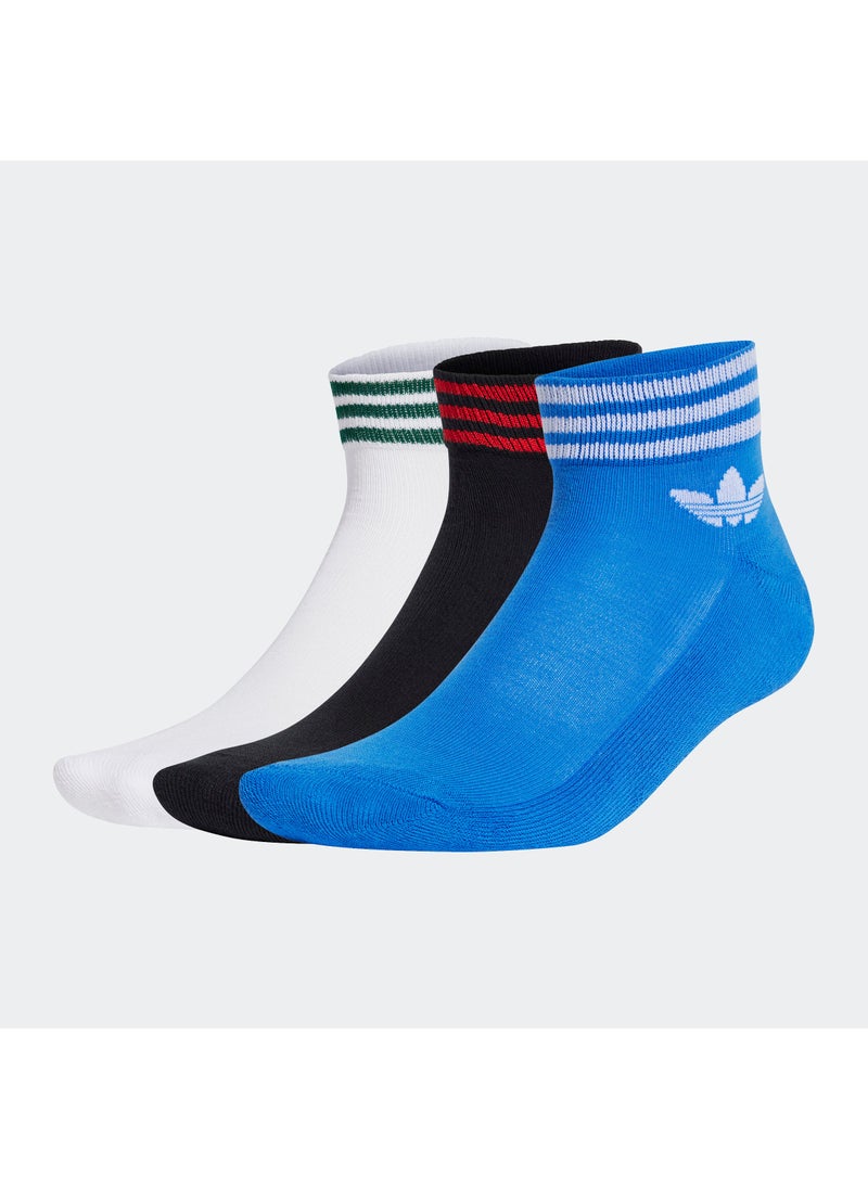 3 Pack Trefoil Ankle Socks