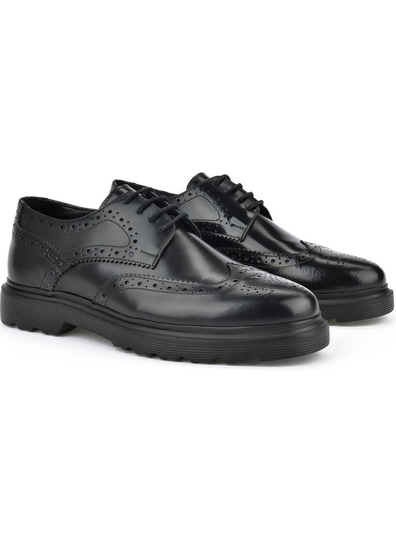 , Men's Genuine Leather Shoes 143423Z1322 Black