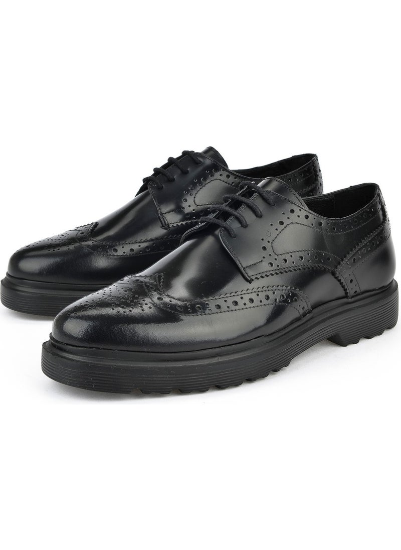 , Men's Genuine Leather Shoes 143423Z1322 Black