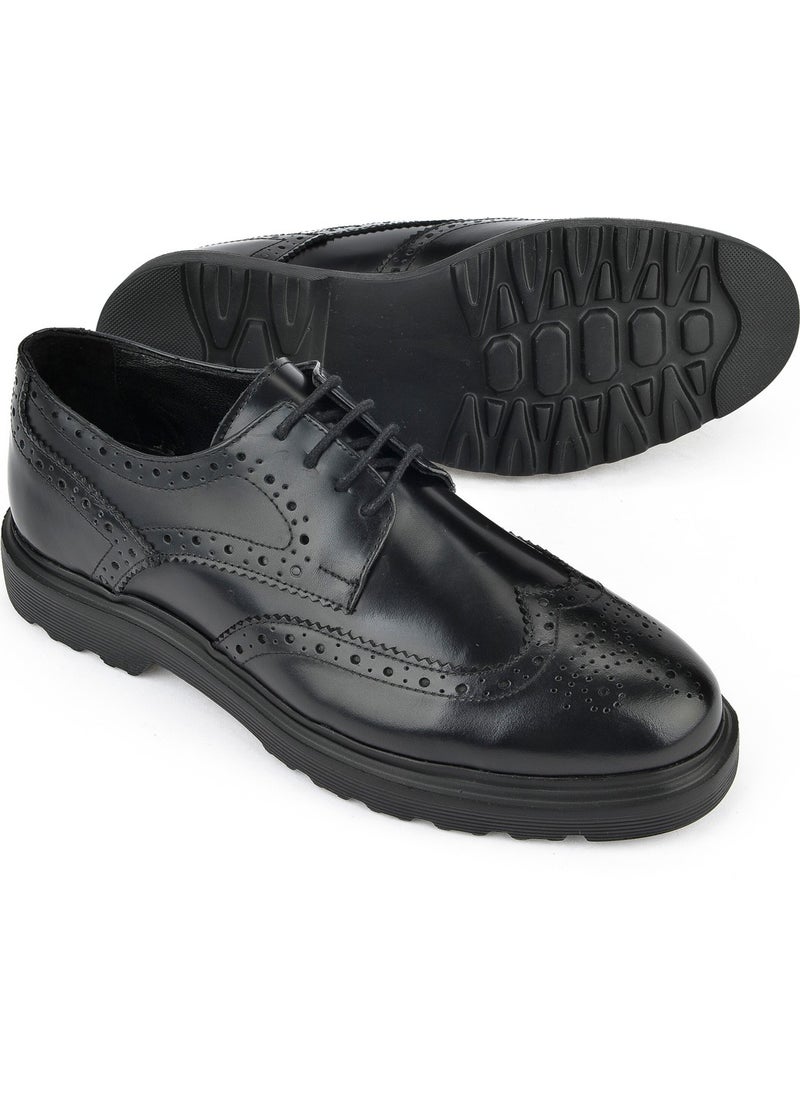 , Men's Genuine Leather Shoes 143423Z1322 Black