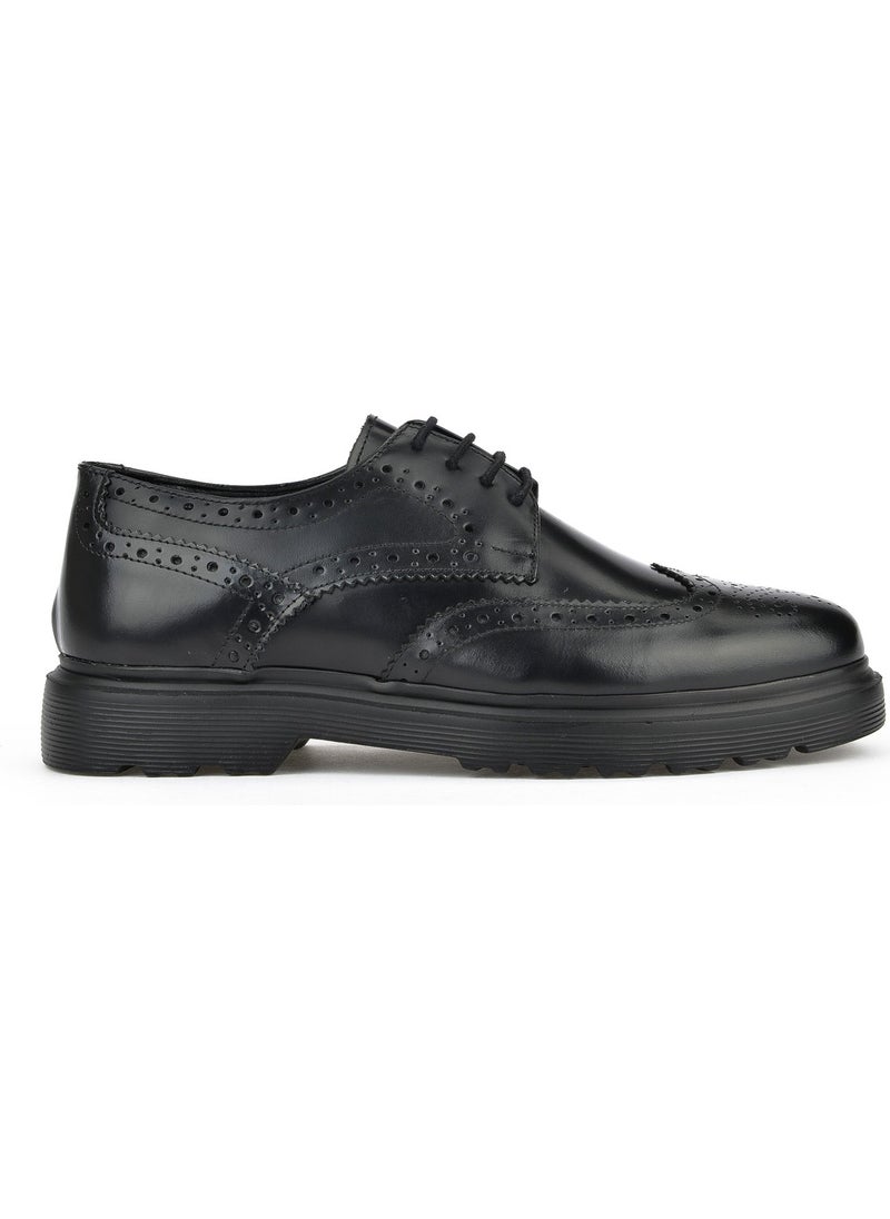 , Men's Genuine Leather Shoes 143423Z1322 Black