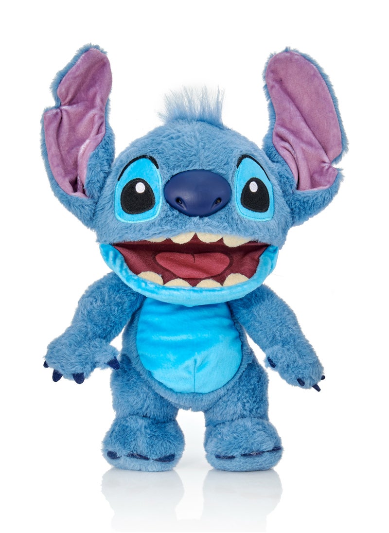 Disney Stitch Real FX Chatty Puppetronic | Lilo & Stitch | Puppet | Interactive Plush Toy | Soft Toy | With Fun Phrases and Sound | Gift for Kids and Adults