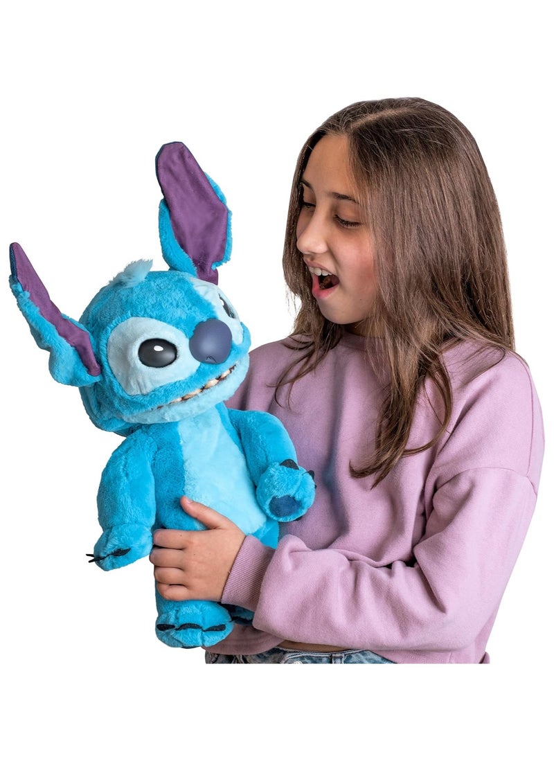 Disney Stitch Real FX Animatronic Puppet 18-Inches | Lilo & Stitch | Puppet | Interactive Plush Toy | Soft Toy | 100+ Sound & Action Combinations! | Gift for Kids and Adults