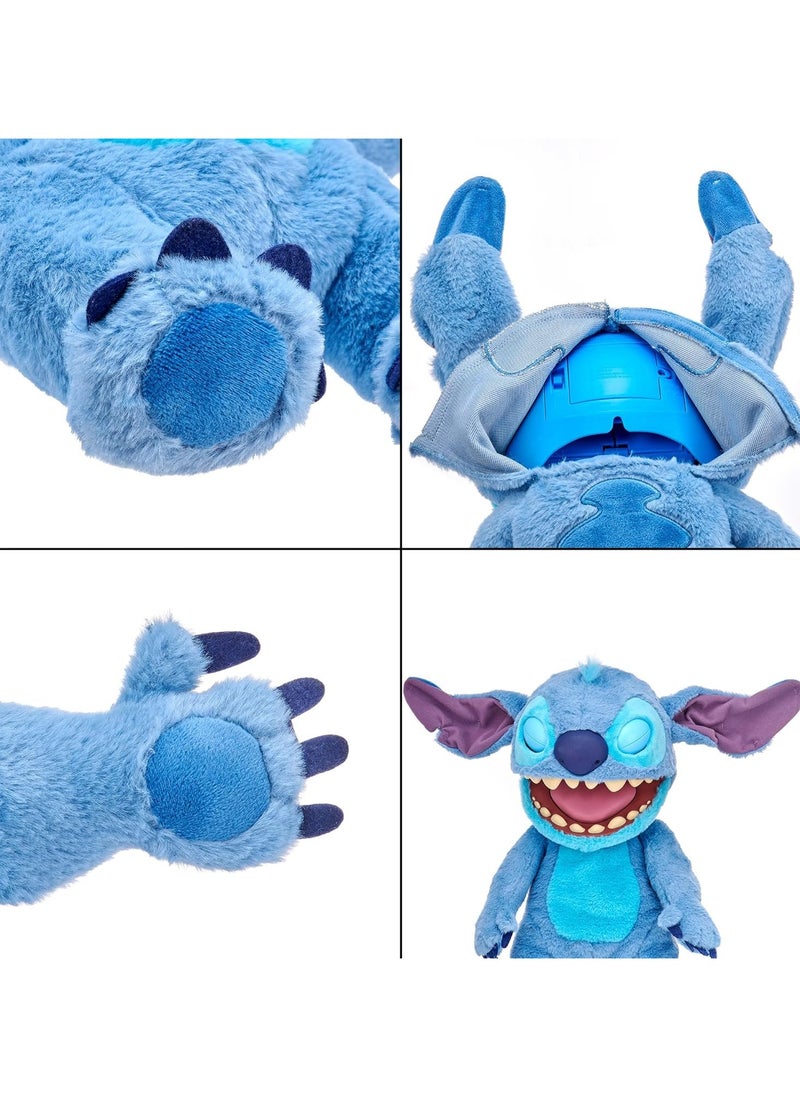Disney Stitch Real FX Animatronic Puppet 18-Inches | Lilo & Stitch | Puppet | Interactive Plush Toy | Soft Toy | 100+ Sound & Action Combinations! | Gift for Kids and Adults