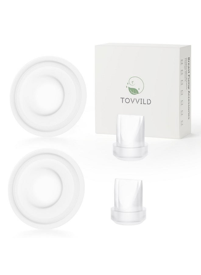 TOVVILD Duckbill Valves Silicone Diaphragm Compatible with Momcozy V1/V2 Breast Pump, Replacement Pump Parts Accessories Compatible for V1/V2 Momcozy, 4PCS