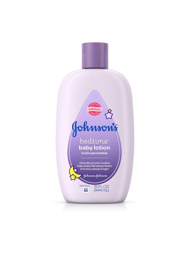 Johnson's Bedtime Lotion, Nighttime Moisturizer, 15 Fl. Oz.