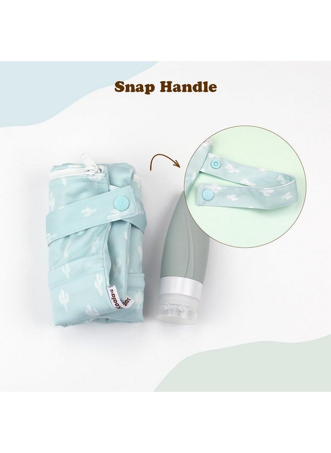 Mama Koala Waterproof Wet Dry Bags for Baby Items, Cloth Diapers, Swimsuits, Travel, Gym Clothes, Beach, Pump Parts, Toiletries, Two Zippered Pockets, 2 Pack (W017)