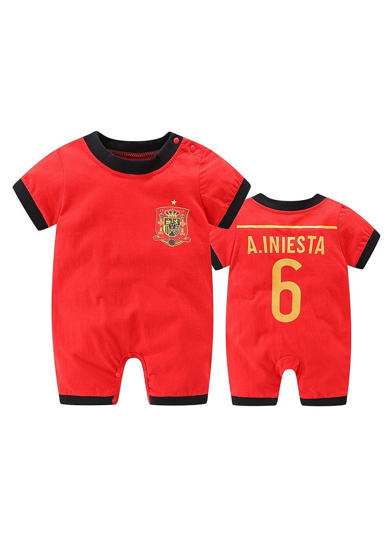 Baby Cotton Jumpsuit Football Shirt