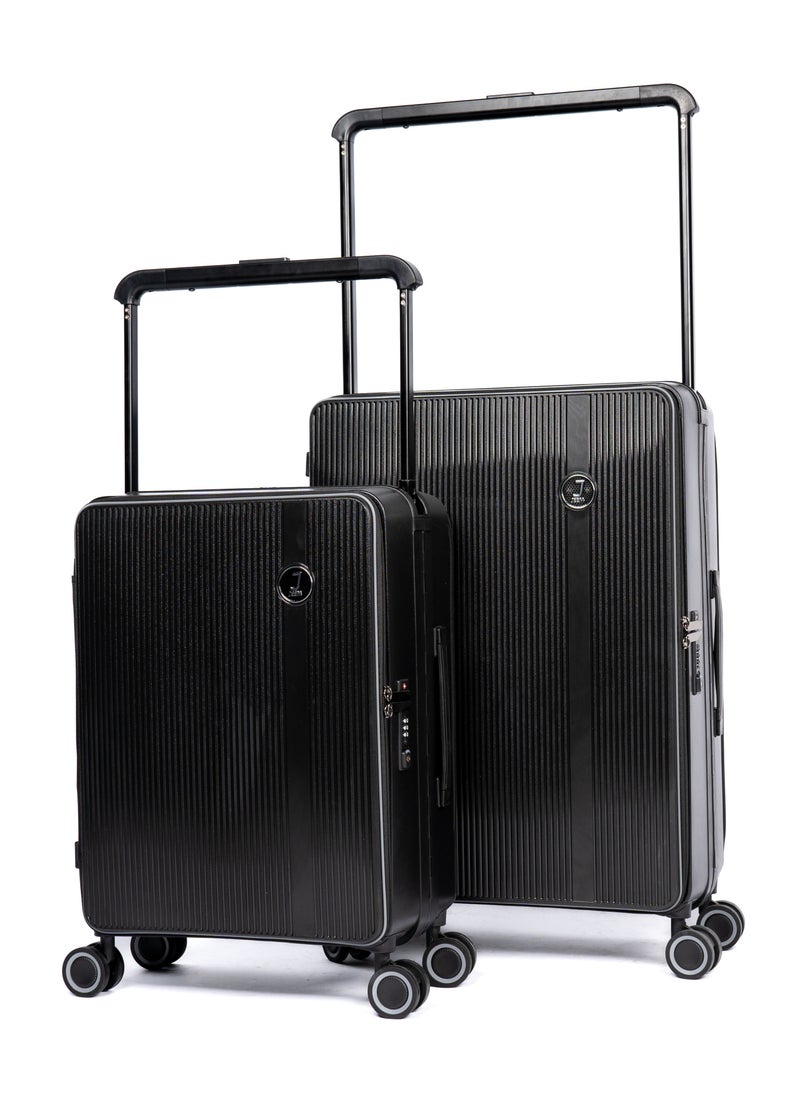 ML02 Wide Handle Cabin Luggage | Lightweight Cabin Trolley Bag | Durable Travel Gear | Cabin Size Luggage with Wide Handle