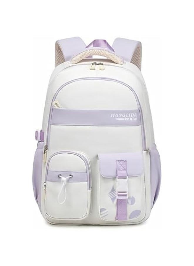 Teen Girls' Backpack for School Color-blocking Sports Kids Backpack for Teens Middle School Students Bookbag