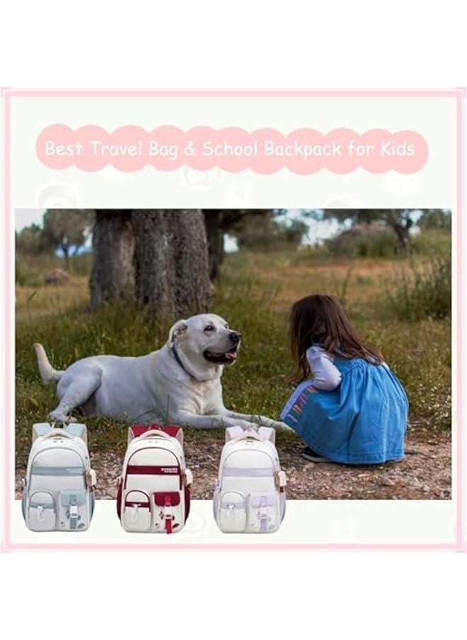 Teen Girls' Backpack for School Color-blocking Sports Kids Backpack for Teens Middle School Students Bookbag