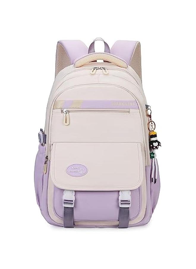 Teen Girls' Backpack for School Color-blocking Sports Kids Backpack for Teens Middle School Students Bookbag