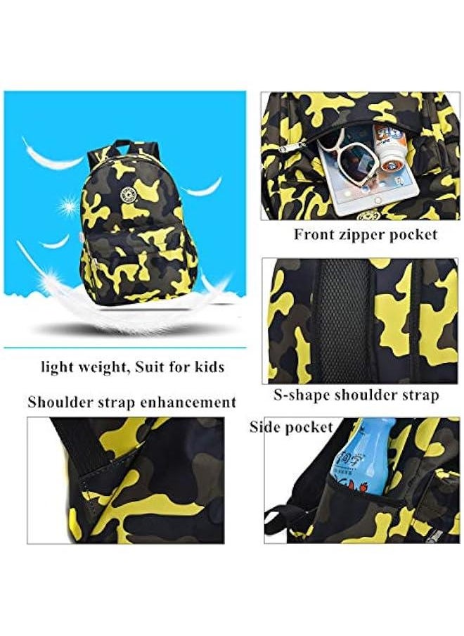 Mini Camouflage Backpacks for Nursery School, Toddler Kindergarten Boys Bookbag for Kids