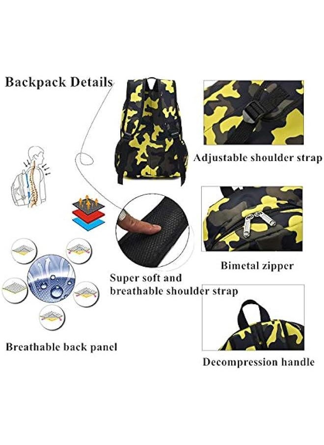 Mini Camouflage Backpacks for Nursery School, Toddler Kindergarten Boys Bookbag for Kids