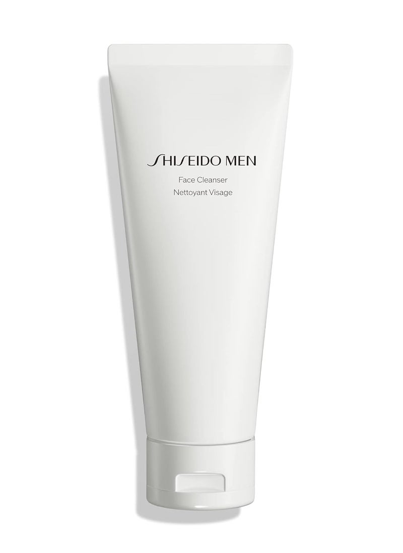 Shiseido Men Face Cleanser - 125 mL - 2-in-1 Cleanser & Shaving Cream - Removes Dirt, Oil & Debris for Clean, Energized Skin - All Skin Types