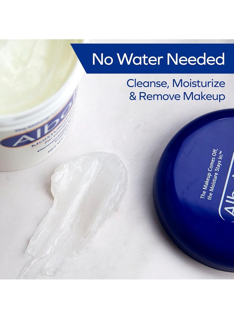Albolene Face Moisturizer and Makeup Remover, Facial Cleanser and Cleansing Balm, Fragrance Free Cream, 12 oz (2 Pack)