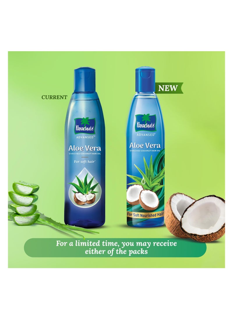 Parachute Advansed Aloe Vera Enriched Coconut Hair Oil 400 ml For Soft Strong Hair..UNIQUE