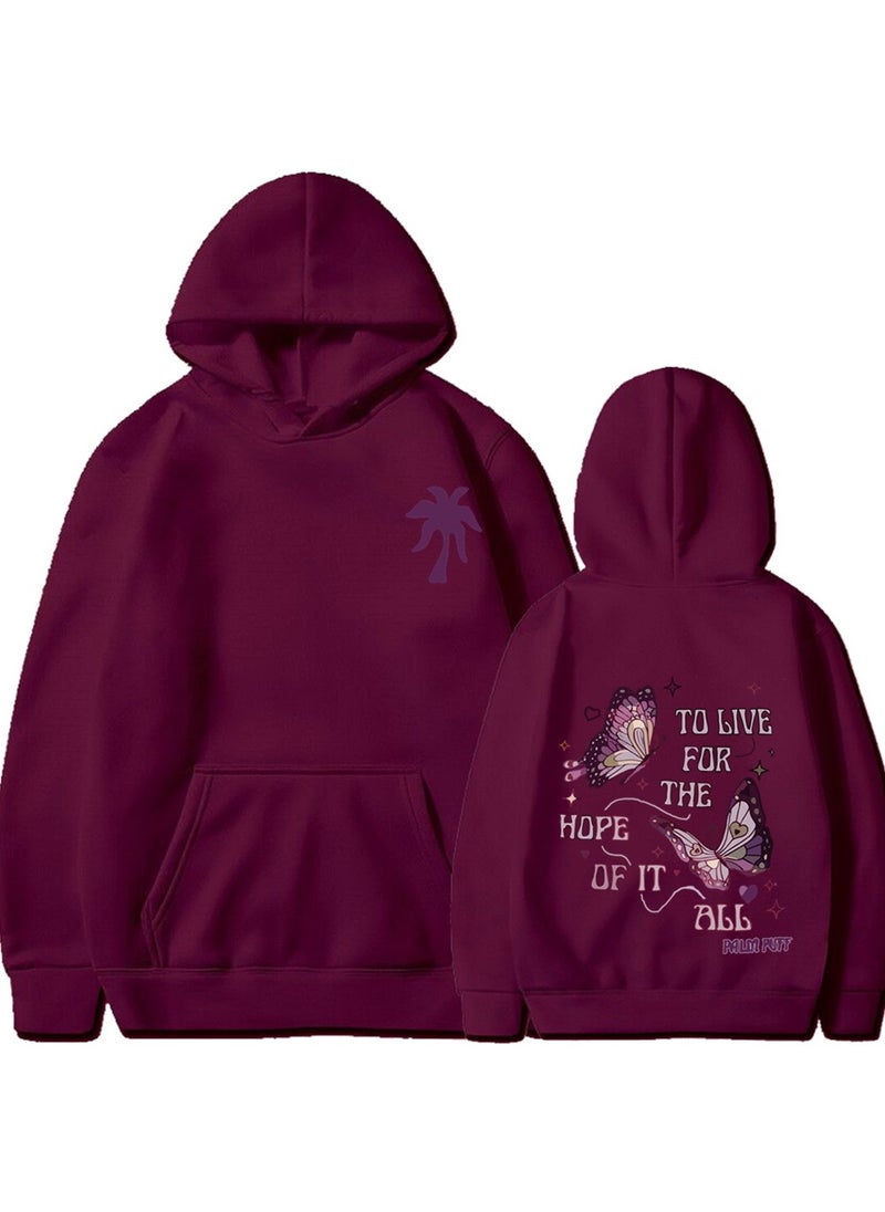 2024 Women's Velvet Printed Hoodie