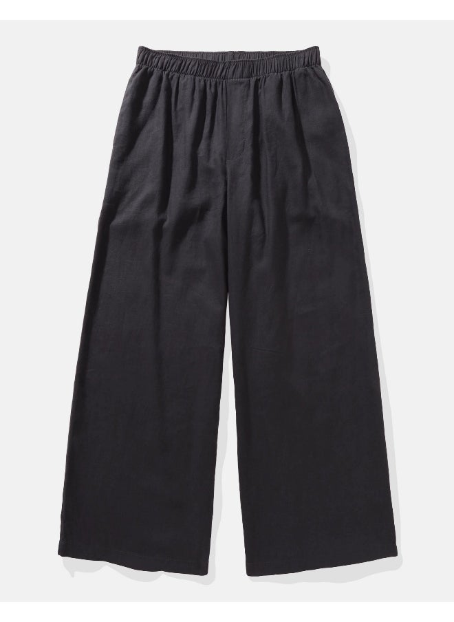 AE Linen-Blend Pull-On Pant