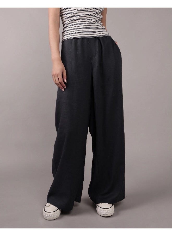 AE Linen-Blend Pull-On Pant