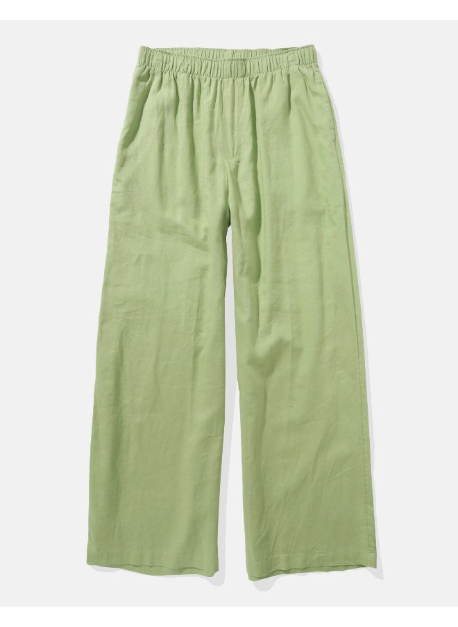 AE Linen-Blend Pull-On Pant