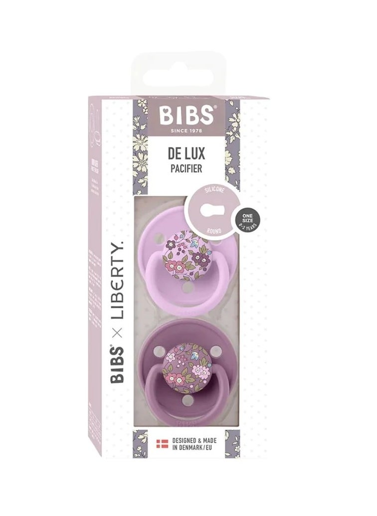 BIBS 2pcs Deluxe Silikone, Purple