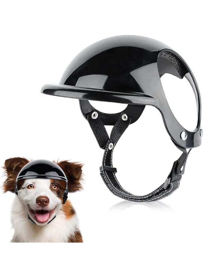 Pet Dog Helmet with Ear Hole Motorcycle Dog Helmet Multi-Sport Dog Hard Hat Outdoor Bike Doggy Cap for Dogs (Medium)